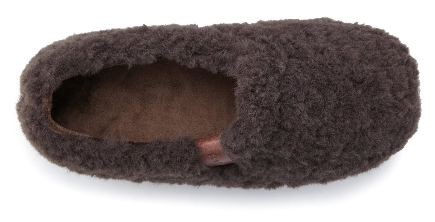 Elbsand Pantolette, Pantoffel, Hüttenschuh Hausschuh mit kuscheligem Fellimitat – Bild 3 von 5