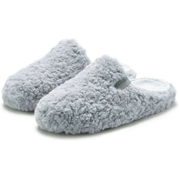 Elbsand Pantolette, Pantoffel, Mule Hausschuh mit kuscheligem Fellimitat