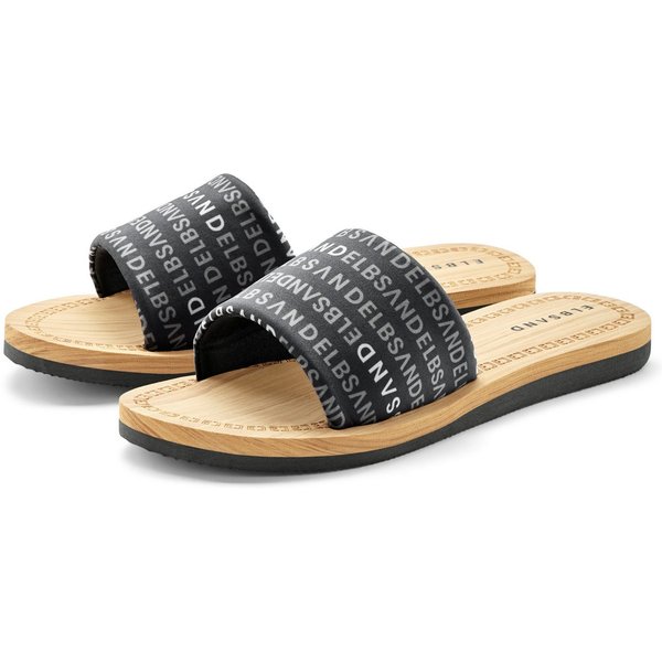 Elbsand Pantolette, Badelatsche, Badeschuhe, Badeschlappe, Sommerschuhe Badepantolette Sandale, Sommerschuh mit ultraleichter Sohle VEGAN