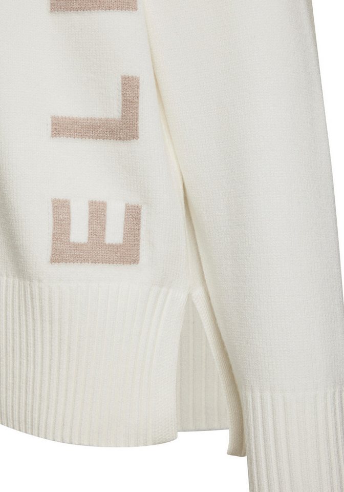 Elbsand Rollkragenpullover mit eingestricktem Logoschriftzug Kuscheliger Strickpullover, lockere Passform, super weich, casual – Bild 5 von 5