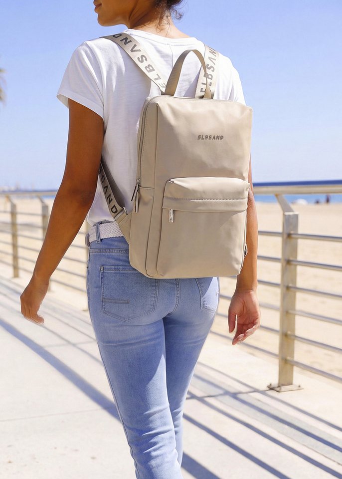 Elbsand Rucksack City-Rucksack, Tasche, Freizeitrucksack, NEU mit bedruckten Schulterriemen VEGAN – Bild 2 von 5