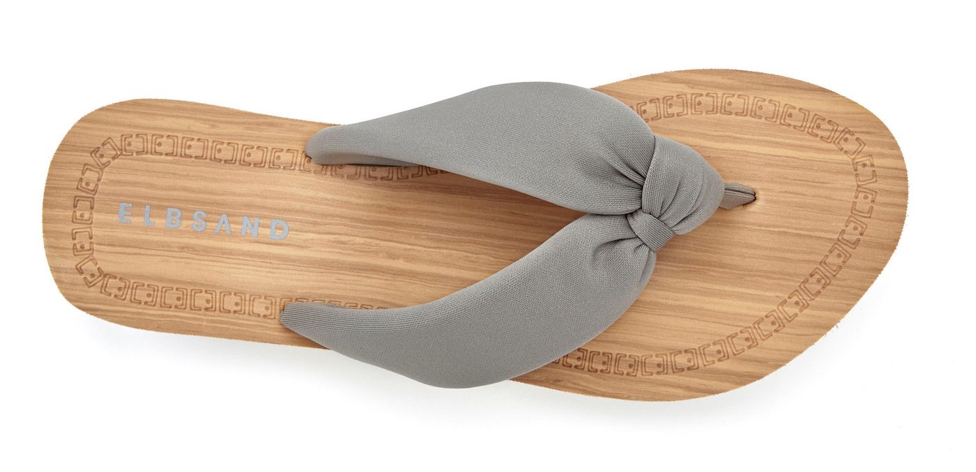 Elbsand Sandale,Badelatsche,Flip Flop,Mule, Pantolette,Badeschuhe,Sommerschuhe Badezehentrenner Zehentrenner mit wasserabweisender und ultraleichter Sohle VEGAN – Bild 3 von 5