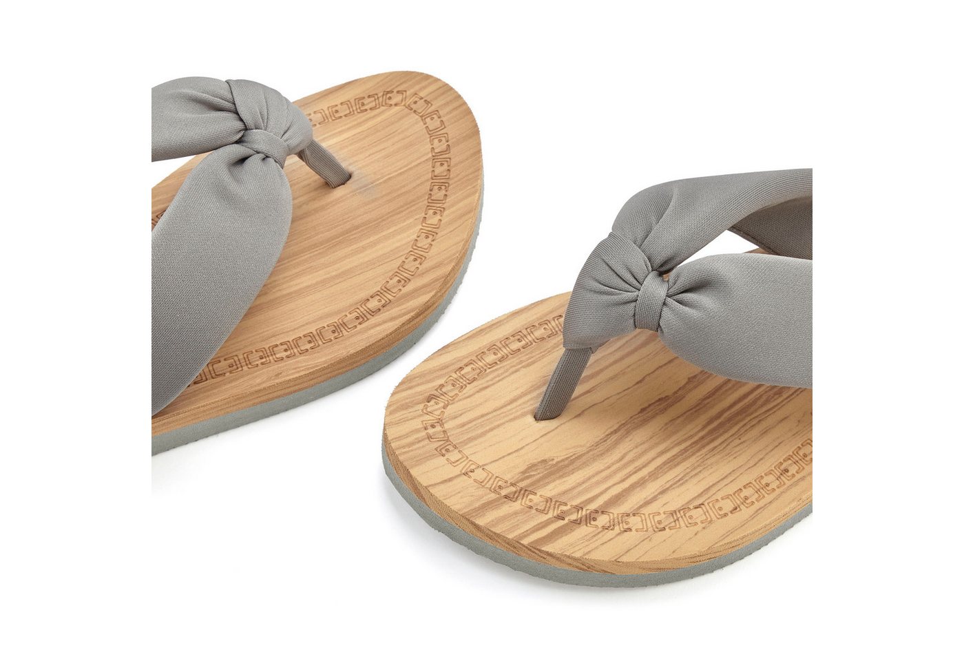 Elbsand Sandale,Badelatsche,Flip Flop,Mule, Pantolette,Badeschuhe,Sommerschuhe Badezehentrenner Zehentrenner mit wasserabweisender und ultraleichter Sohle VEGAN – Bild 4 von 5