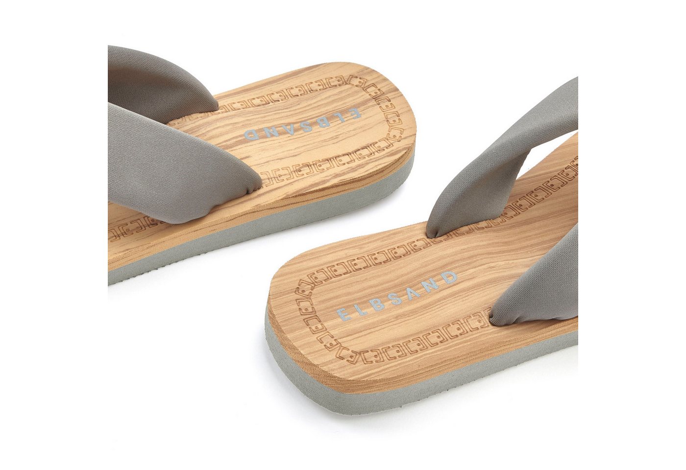 Elbsand Sandale,Badelatsche,Flip Flop,Mule, Pantolette,Badeschuhe,Sommerschuhe Badezehentrenner Zehentrenner mit wasserabweisender und ultraleichter Sohle VEGAN – Bild 5 von 5