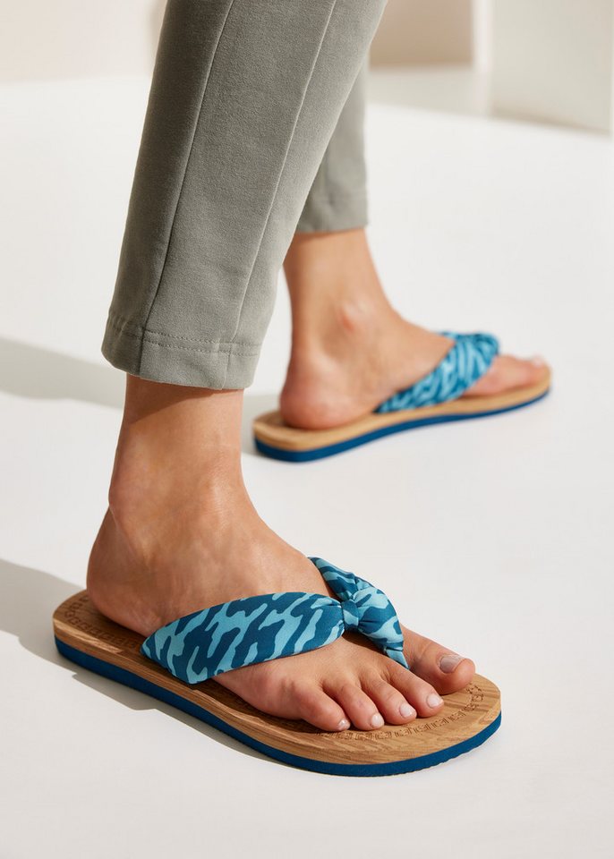 Elbsand Sandale,Badelatsche,Flip Flop,Mule, Pantolette,Badeschuhe,Sommerschuhe Badezehentrenner Zehentrenner mit wasserabweisender und ultraleichter Sohle VEGAN – Bild 2 von 5