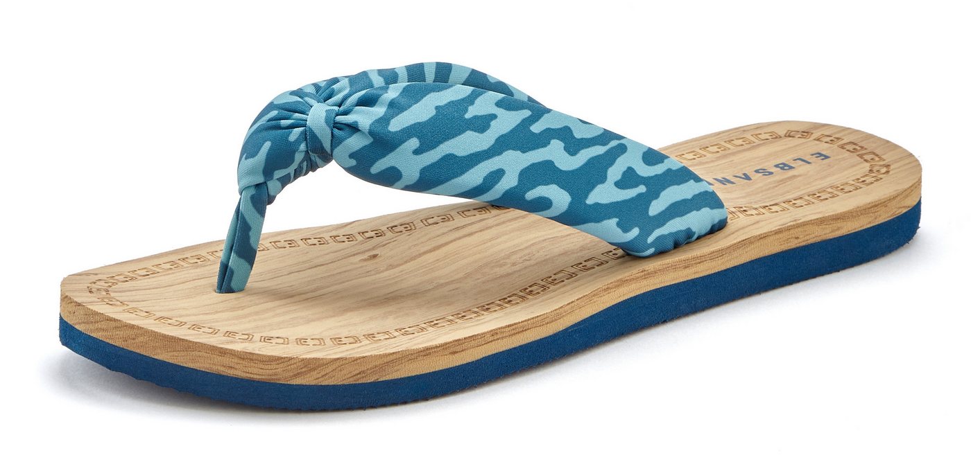 Elbsand Sandale,Badelatsche,Flip Flop,Mule, Pantolette,Badeschuhe,Sommerschuhe Badezehentrenner Zehentrenner mit wasserabweisender und ultraleichter Sohle VEGAN – Bild 3 von 5
