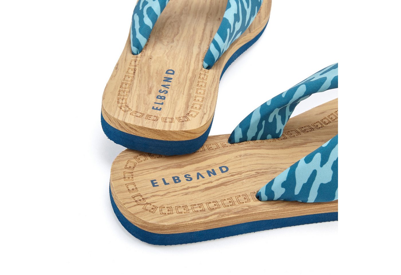 Elbsand Sandale,Badelatsche,Flip Flop,Mule, Pantolette,Badeschuhe,Sommerschuhe Badezehentrenner Zehentrenner mit wasserabweisender und ultraleichter Sohle VEGAN – Bild 4 von 5