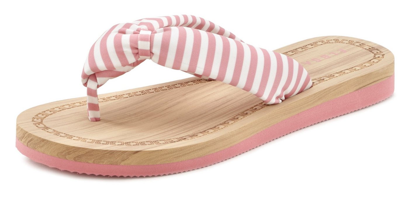 Elbsand Sandale,Badelatsche,Flip Flop,Mule, Pantolette,Badeschuhe,Sommerschuhe Badezehentrenner Zehentrenner mit wasserabweisender und ultraleichter Sohle VEGAN – Bild 2 von 5