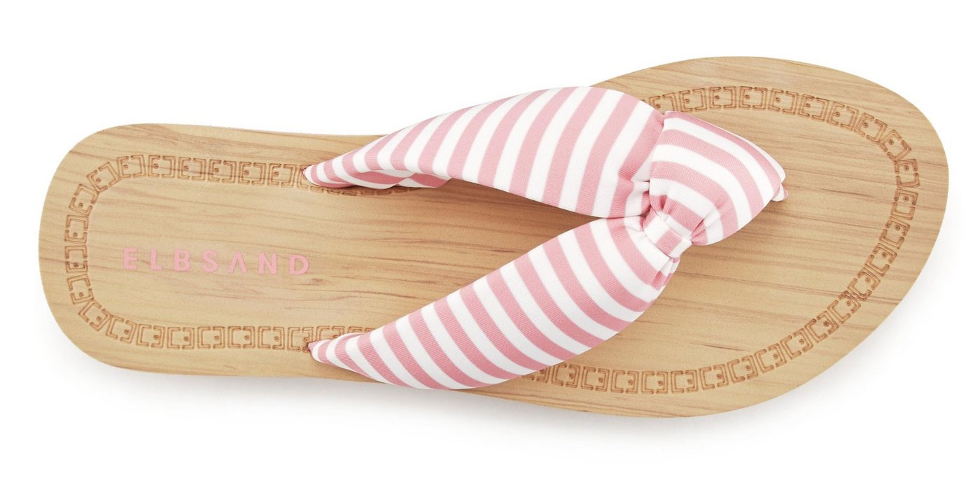 Elbsand Sandale,Badelatsche,Flip Flop,Mule, Pantolette,Badeschuhe,Sommerschuhe Badezehentrenner Zehentrenner mit wasserabweisender und ultraleichter Sohle VEGAN – Bild 3 von 5