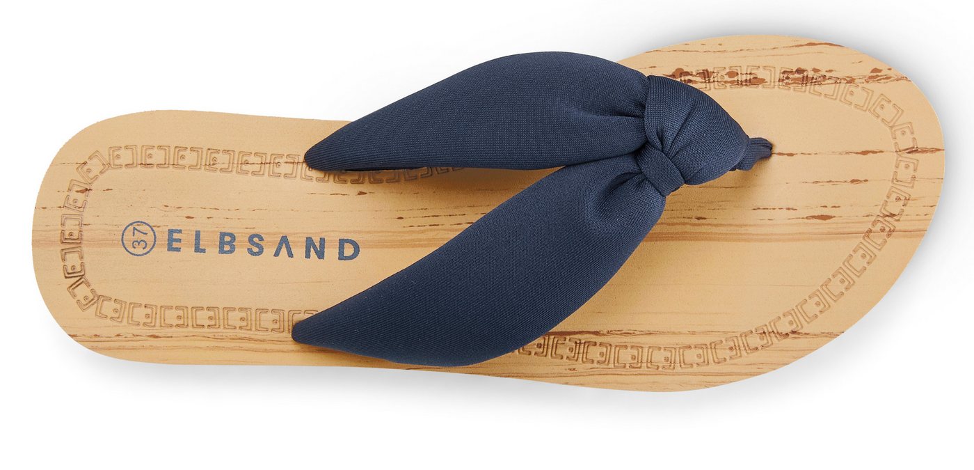 Elbsand Sandale,Badelatsche,Flip Flop,Mule, Pantolette,Badeschuhe,Sommerschuhe Badezehentrenner Zehentrenner mit wasserabweisender und ultraleichter Sohle VEGAN – Bild 4 von 5