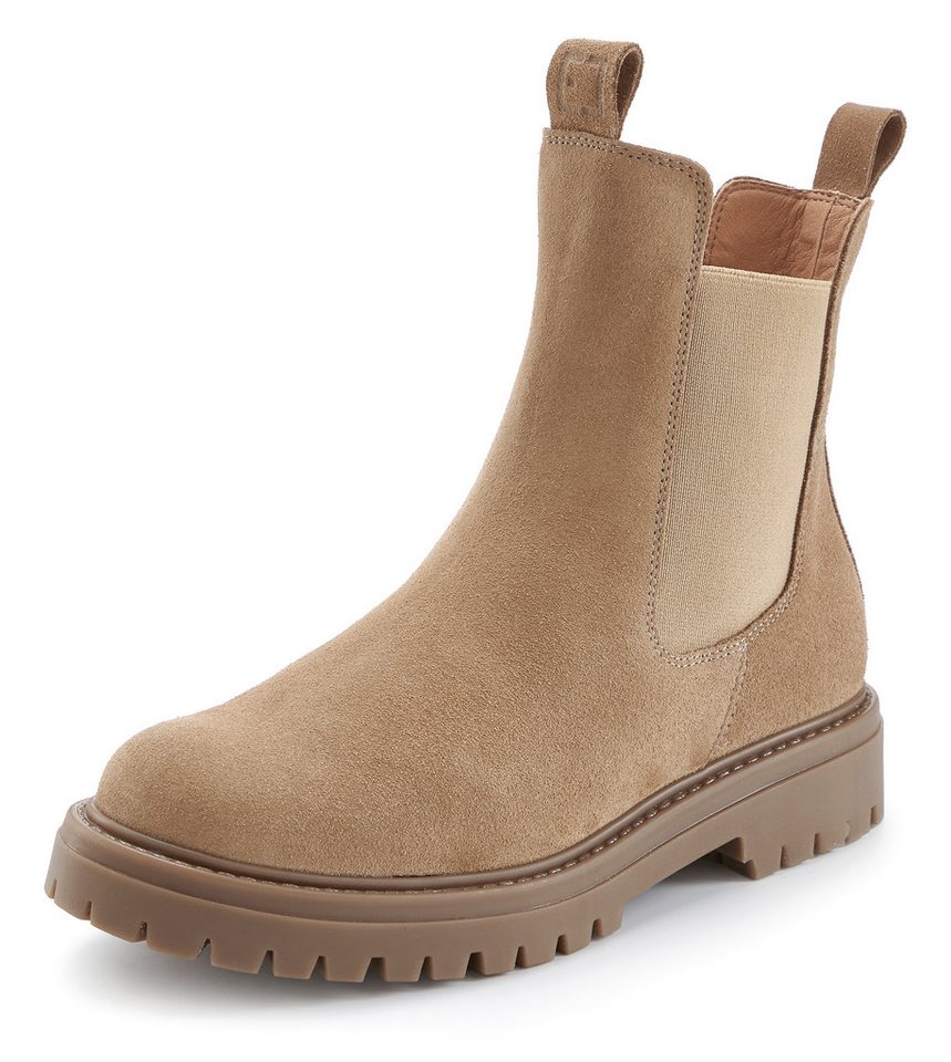 Elbsand Schlupfstiefel, Bikerboots, Sommerstiefelette, Lederstiefelette Stiefelette Chelseaboots aus weichem Leder mit Stretch-Einsätzen – Bild 2 von 5
