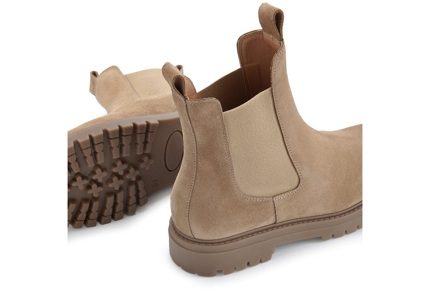 Elbsand Schlupfstiefel, Bikerboots, Sommerstiefelette, Lederstiefelette Stiefelette Chelseaboots aus weichem Leder mit Stretch-Einsätzen – Bild 5 von 5