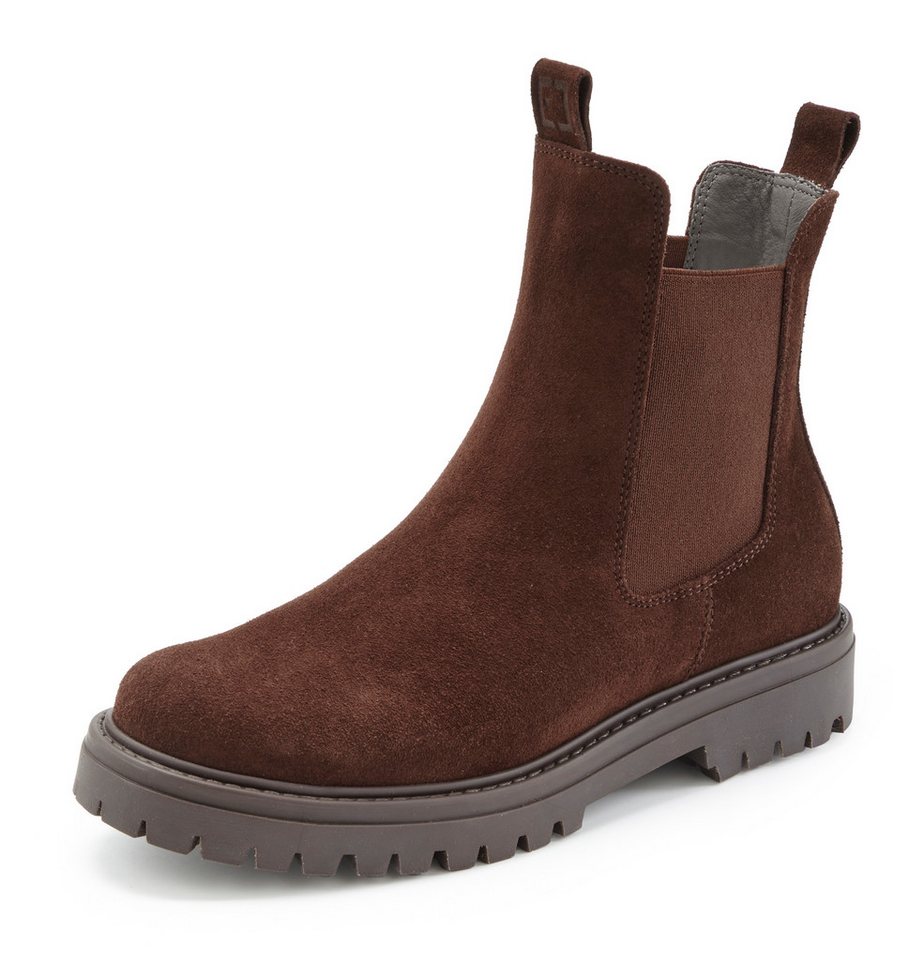Elbsand Schlupfstiefel, Bikerboots, Sommerstiefelette, Lederstiefelette Stiefelette Chelseaboots aus weichem Leder mit Stretch-Einsätzen – Bild 2 von 5