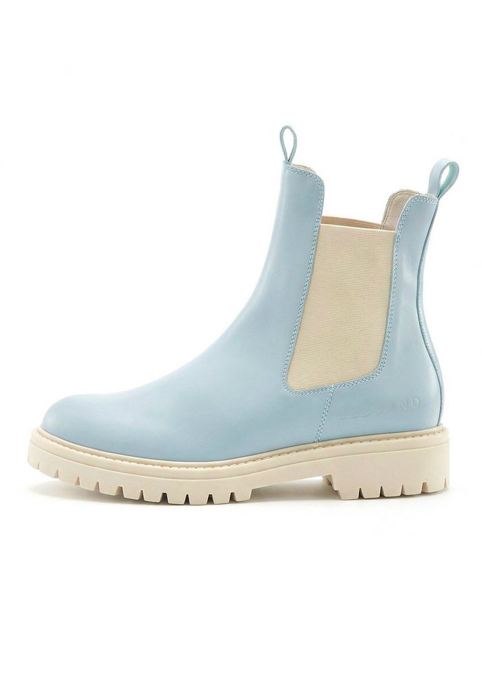Elbsand Schlupfstiefel, Bikerboots, Sommerstiefelette, Lederstiefelette Stiefelette Chelseaboots aus Leder mit Stretch-Einsätzen – Bild 3 von 5