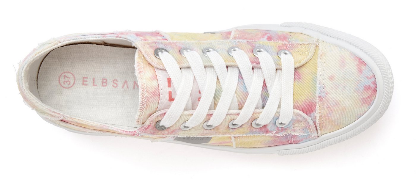 Elbsand Schnürschuh, Stoffschuhe, Textilschuhe, Turnschuh, Freizeitschuh Sneaker Schnürhalbschuh aus Textil in modernem Used-Look VEGAN – Bild 4 von 5