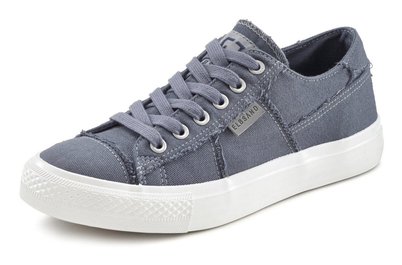 Elbsand Schnürschuh, Stoffschuhe, Textilschuhe, Turnschuh, Freizeitschuh Sneaker Schnürhalbschuh aus Textil in modernem Used-Look VEGAN – Bild 2 von 5