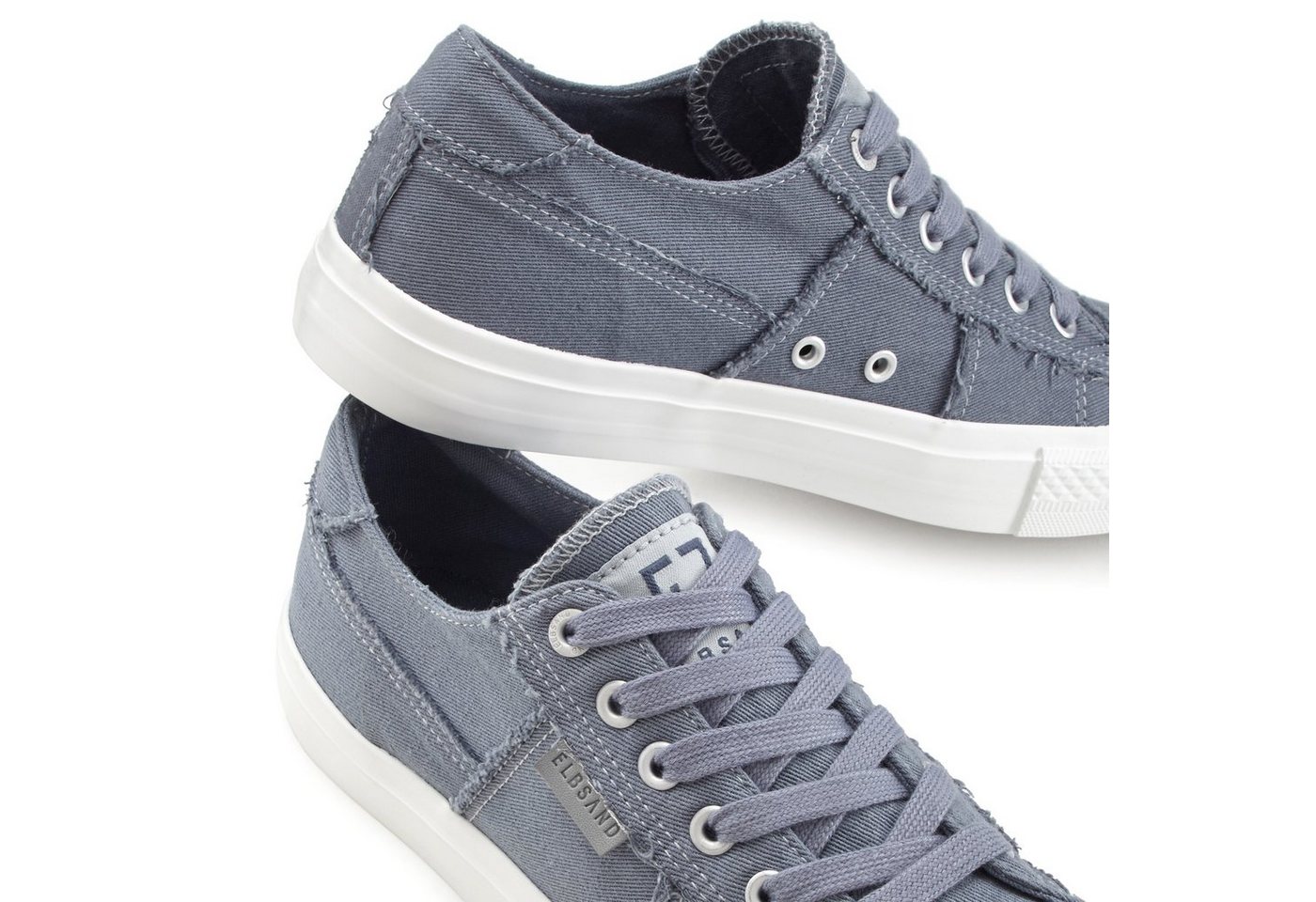 Elbsand Schnürschuh, Stoffschuhe, Textilschuhe, Turnschuh, Freizeitschuh Sneaker Schnürhalbschuh aus Textil in modernem Used-Look VEGAN – Bild 5 von 5