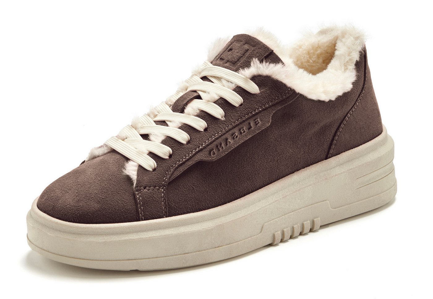 Elbsand Schnürschuh, Turnschuh, Schnürhalbschuh, Freizeitschuh, Ledersneaker Sneaker NEU aus Leder mit kuscheligem Warmfutter und Plateausohle – Bild 2 von 5