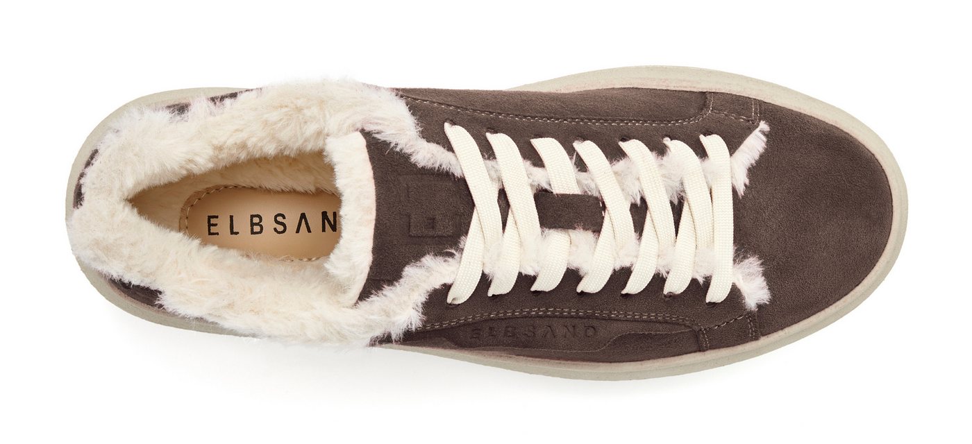 Elbsand Schnürschuh, Turnschuh, Schnürhalbschuh, Freizeitschuh, Ledersneaker Sneaker NEU aus Leder mit kuscheligem Warmfutter und Plateausohle – Bild 3 von 5