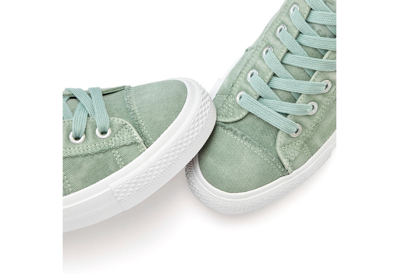 Elbsand Schnürschuh, Stoffschuhe, Textilschuhe, Turnschuh, Freizeitschuh Sneaker Schnürhalbschuh aus Textil in modernem Used-Look VEGAN – Bild 4 von 5