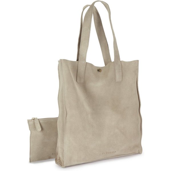 Elbsand Schultertasche Shopper, Ledertasche, Handtasche, Tragetasche, Damentasche, aus weichem Veloursleder