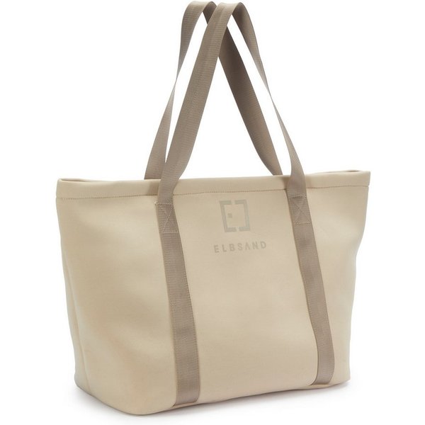 Elbsand Shopper Henkeltasche, Sommertasche, Strandtasche, Saunatasche, Badetasche, NEU Einkaufstasche, große Handtasche im modischen Neopren-Look VEGAN