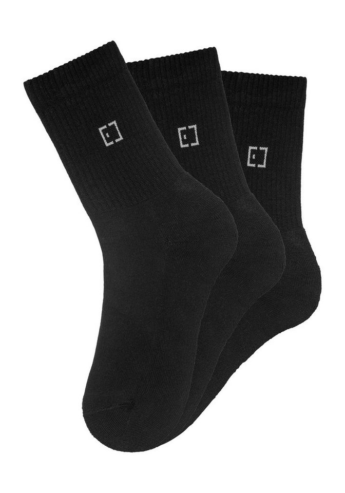 Elbsand Socken (Packung, 3-Paar) mit Frottee und eingestricktem Markenlogo – Bild 2 von 5