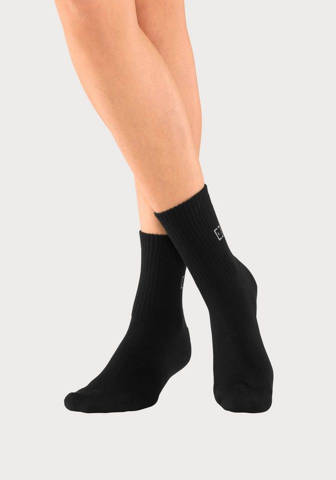 Elbsand Socken (Packung, 3-Paar) mit Frottee und eingestricktem Markenlogo – Bild 3 von 5