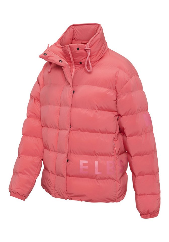 Elbsand Steppjacke mit großem Letter-Print – Bild 4 von 5