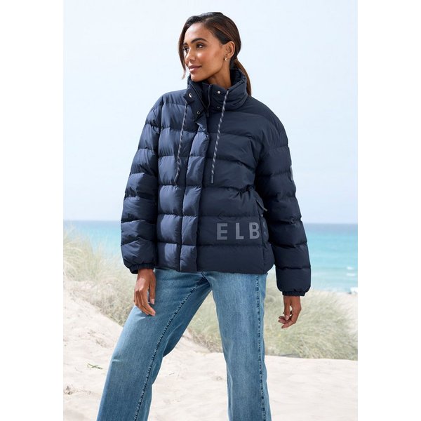 Elbsand Steppjacke mit großem Letter-Print