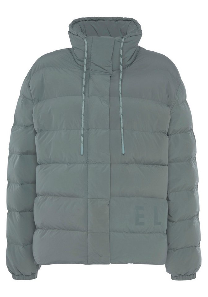 Elbsand Steppjacke mit großem Letter-Print – Bild 2 von 5