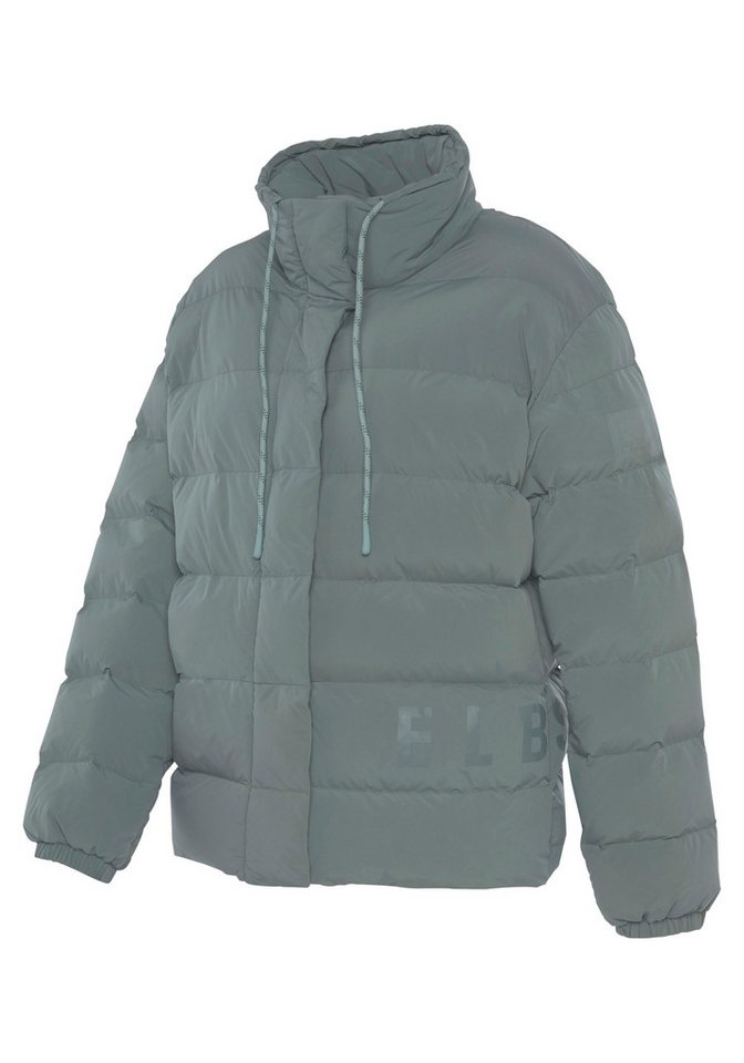 Elbsand Steppjacke mit großem Letter-Print – Bild 4 von 5