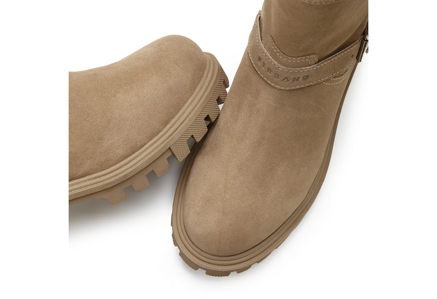 Elbsand Stiefel, Boots, Bikerboots, Lederstiefelette, Lederboots Stiefelette aus Leder mit trendigen Zierschnallen – Bild 4 von 5