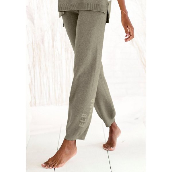 Elbsand Strickhose mit eingestricktem Logo, aus hochwertigen Feinstrick, Loungewear