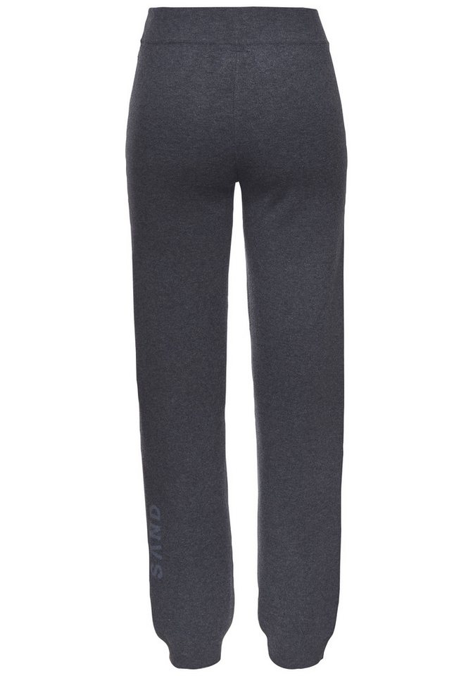 Elbsand Strickhose mit eingestricktem Logo, aus hochwertigen Feinstrick, Loungewear – Bild 4 von 5