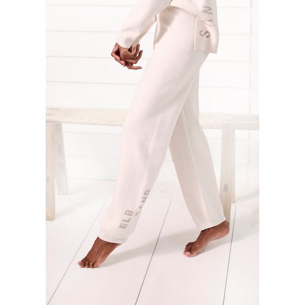 Elbsand Strickhose mit eingestricktem Logo, aus hochwertigen Feinstrick, Loungewear