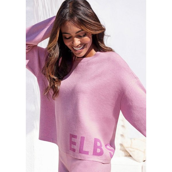 Elbsand Strickpullover aus hochwertigem Strick mit eingestricktem Logo, Loungewear