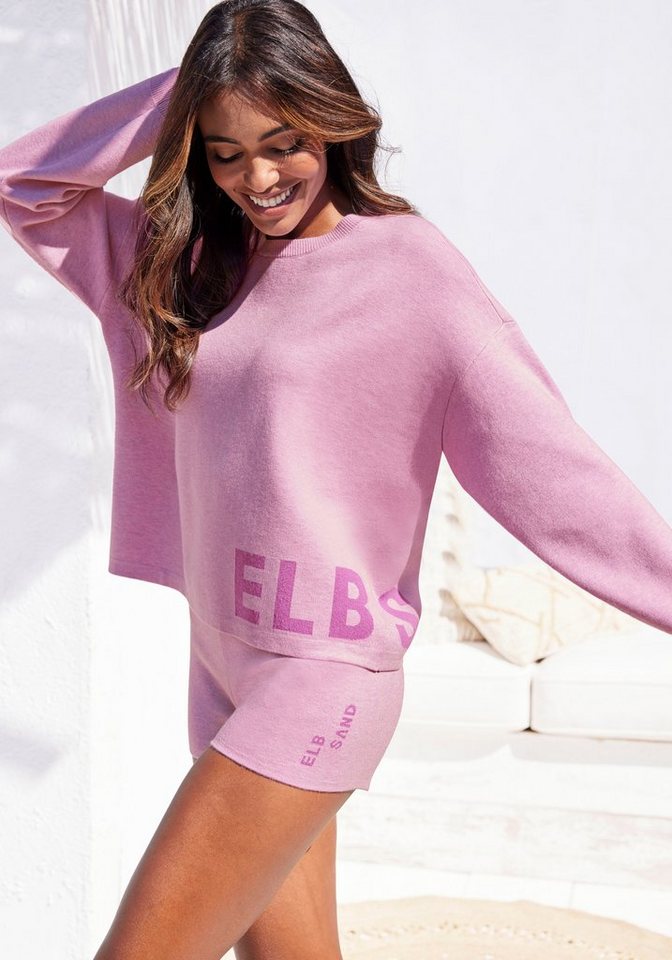 Elbsand Strickpullover aus hochwertigem Strick mit eingestricktem Logo, Loungewear – Bild 3 von 5