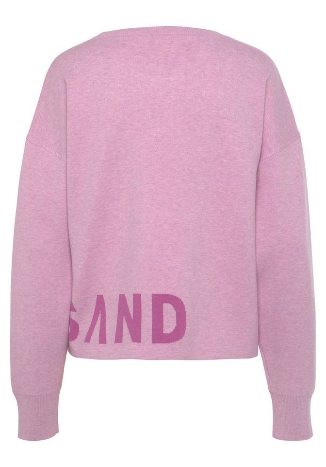 Elbsand Strickpullover aus hochwertigem Strick mit eingestricktem Logo, Loungewear – Bild 4 von 5
