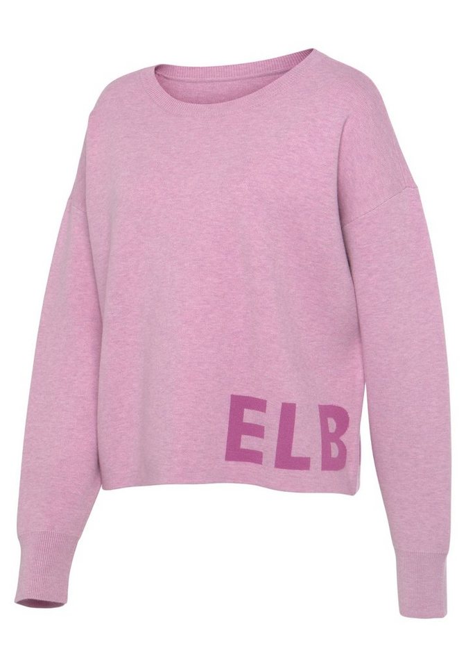 Elbsand Strickpullover aus hochwertigem Strick mit eingestricktem Logo, Loungewear – Bild 5 von 5