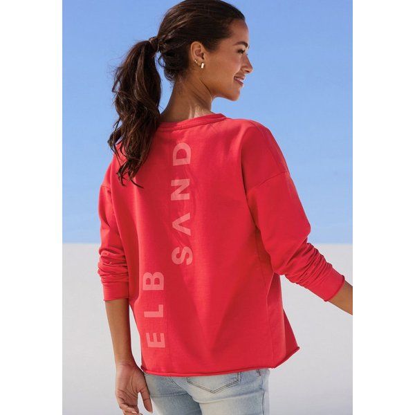 Elbsand Sweatshirt Raina mit Logoprint am Rücken, sportlich-casual
