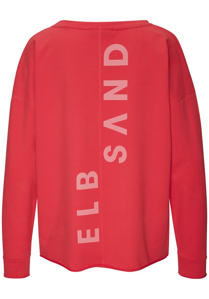 Elbsand Sweatshirt Raina mit Logoprint am Rücken, sportlich-casual – Bild 4 von 5