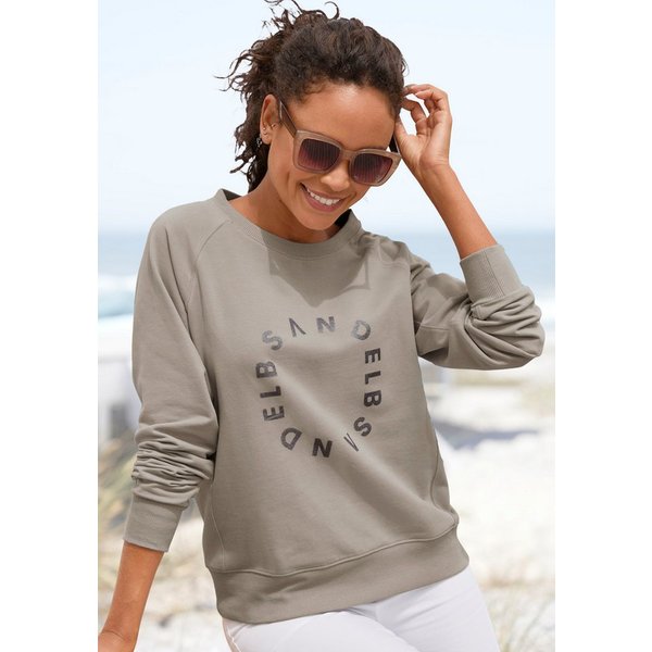 Elbsand Sweatshirt Zaara mit Frontprint, Rundhalsausschnitt, Printpullover, casual-sportlich