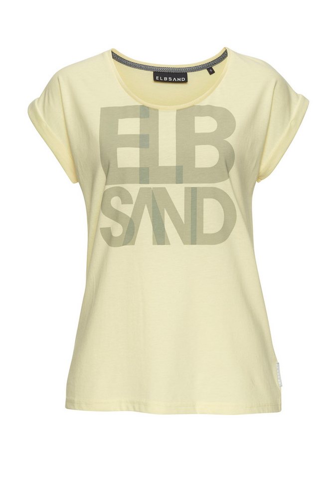 Elbsand T-Shirt Eldis mit Logodruck, Kurzarmshirt aus Baumwoll-Mix, sportlich-casual – Bild 2 von 5