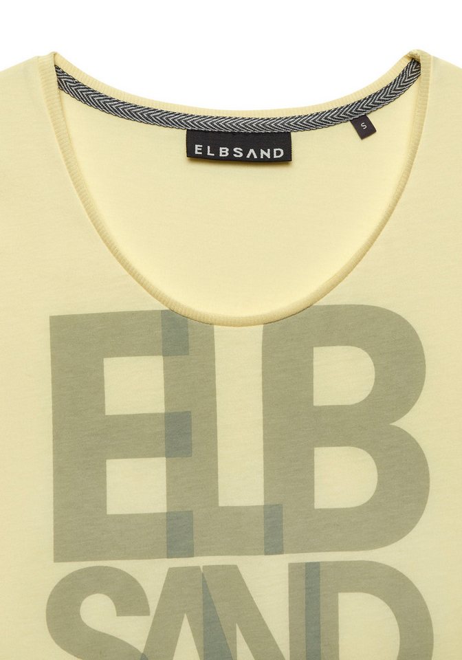 Elbsand T-Shirt Eldis mit Logodruck, Kurzarmshirt aus Baumwoll-Mix, sportlich-casual – Bild 5 von 5