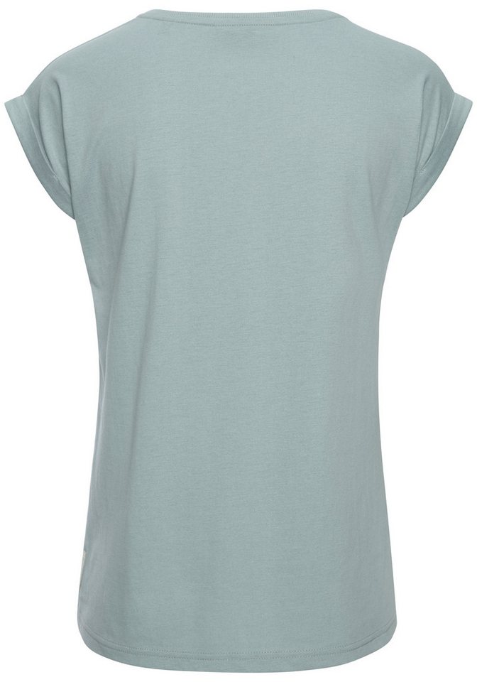 Elbsand T-Shirt Eldis mit Logodruck, Kurzarmshirt aus Baumwoll-Mix, sportlich-casual – Bild 3 von 5