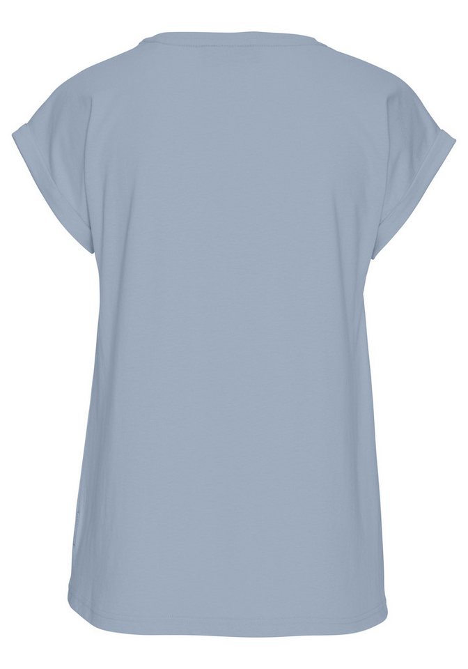 Elbsand T-Shirt Eldis mit Logodruck, Kurzarmshirt aus Baumwoll-Mix, sportlich-casual – Bild 4 von 5