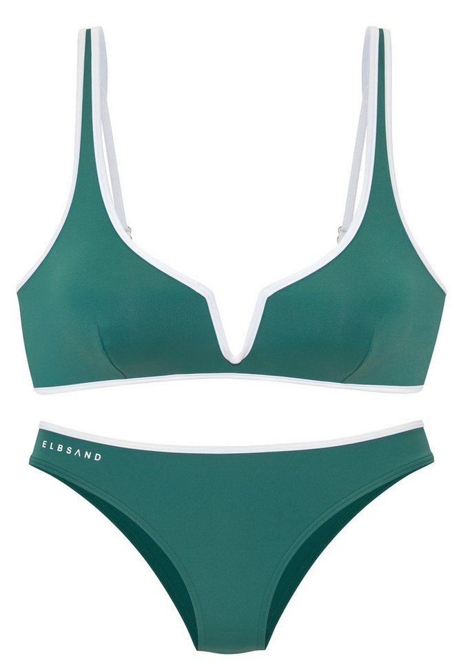 Elbsand Triangel-Bikini mit farblich abgesetztem Piping – Bild 2 von 4