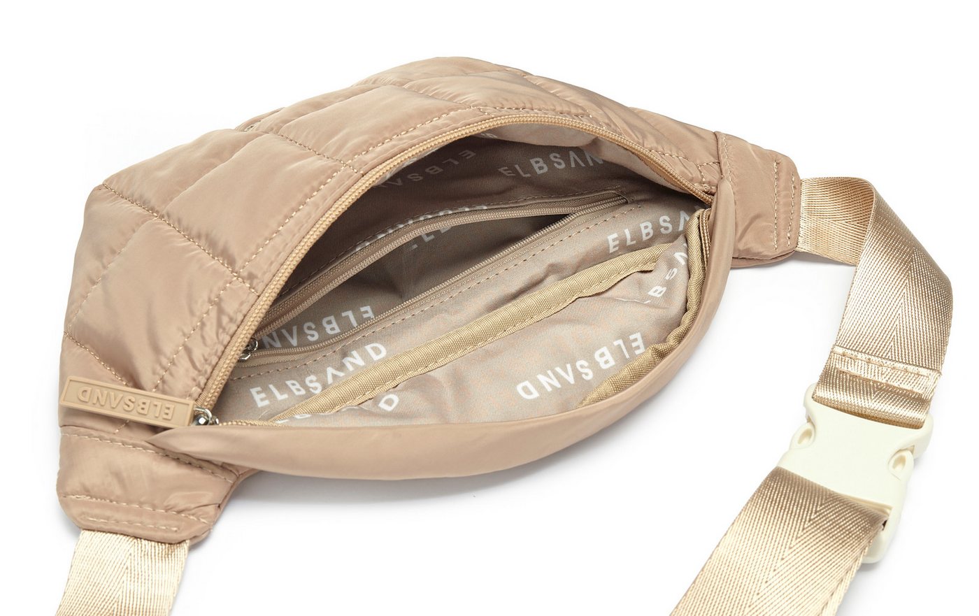 Elbsand Umhängetasche Minibag, Crossbody Bag, Bauchtasche, Damentasche, NEU Handtasche Damen zum Umhängen mit modischer Steppung VEGAN – Bild 4 von 5