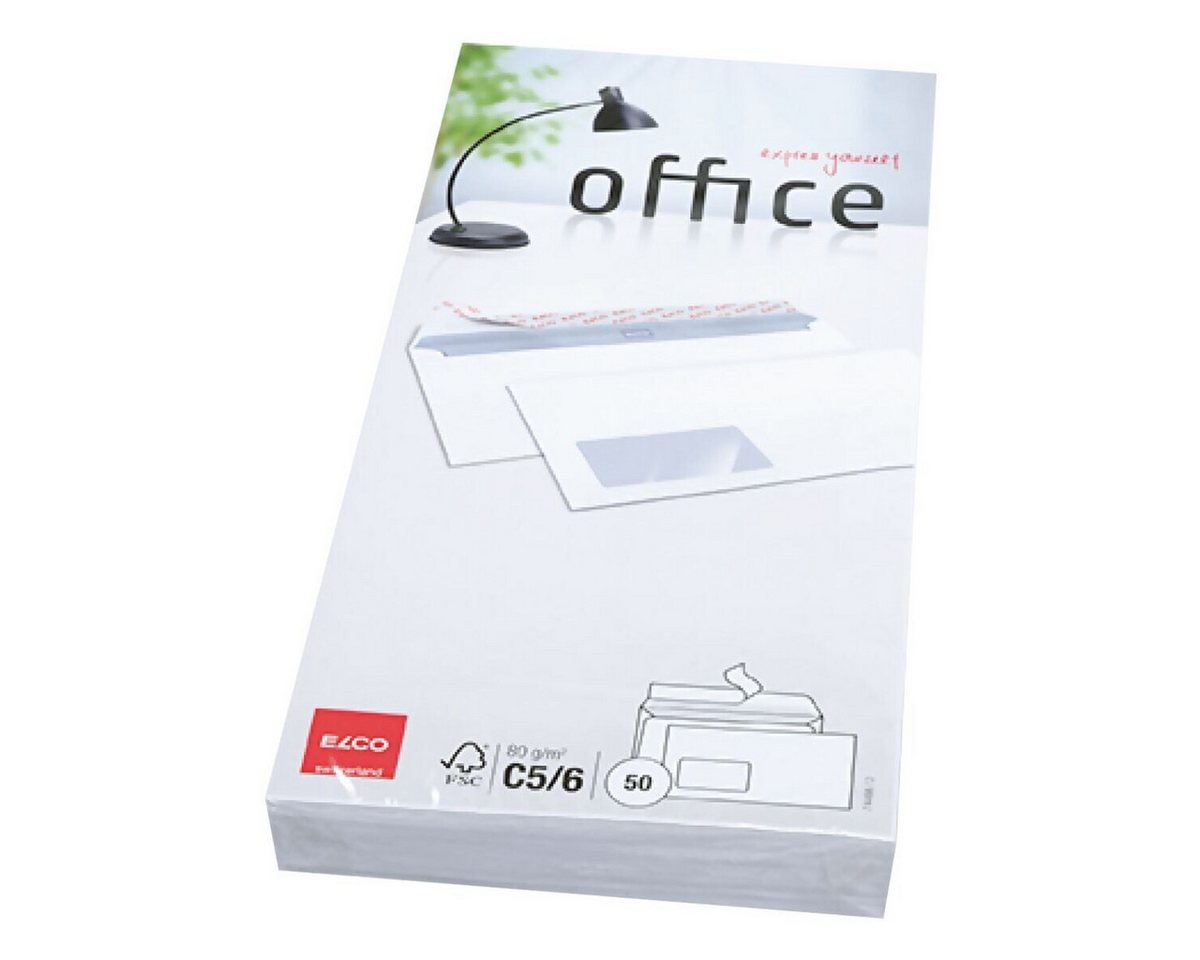 ELCO Briefumschlag Office, C5/6, mit Fenster, Haftklebung – Bild 2 von 3